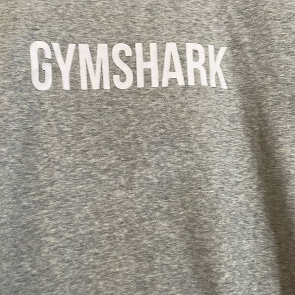 GYMSHARK Men's Heathered Gray Sweatshirt Size Medium Unisex Basic Staple - Picture 5 of 5